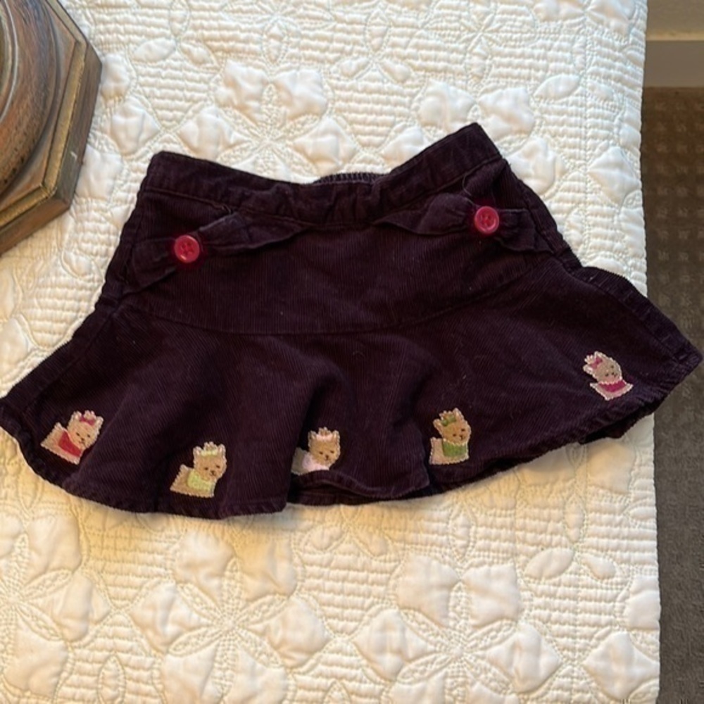 Gymboree Toddler Girl’s purple corduroy skirt, size 12-18 months EUC
